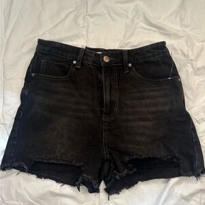 BP Black Distressed Shorts - Size 28
